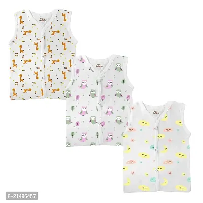 BabyButtons Comfortable and Stylish Unisex Baby Printed Cotton Clothing Set-thumb0