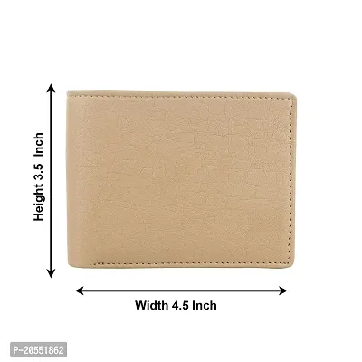 Somiya RFID Blocking Technology Unisex Card Holder Wallet for Men (Tan)-thumb4