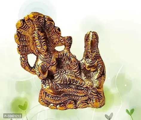 Lord Vishnu with Lakshmi Resting Upon Shesha Naag Laxmi Narayan Statue-thumb0