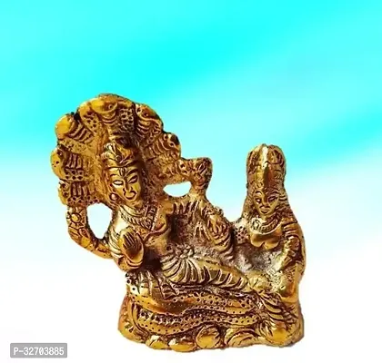 Lord Vishnu with Lakshmi Resting Upon Shesha Naag Laxmi Narayan Statue Decorative Showpiece Decorative Showpiece Idols  Figurines-thumb0