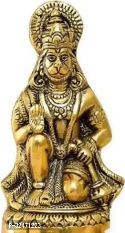 Hanuman Ji Statue Sitting in Metal-thumb0