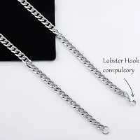 1 Gram Rhodium For Boys and Man Rhodium, Silver Plated Alloy, Stainless Steel Chain-thumb2