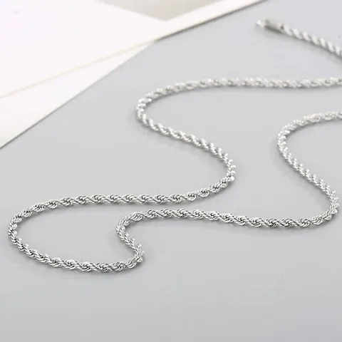 Sterling Silver Plated Chain For Men