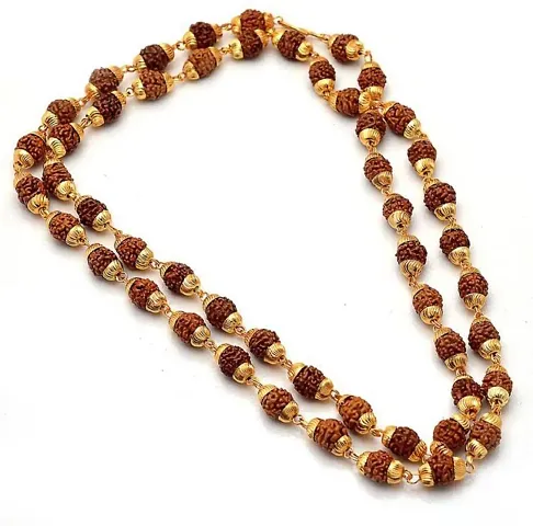 Ballons Plated Rudraksha Chain Necklace for Men and Women