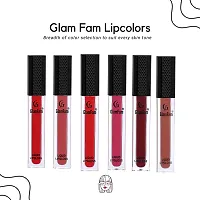 Glam Fam Matt Finish Lipcolor Lipstyle- Multicolor 5 ML (Light Brown)-thumb1