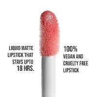 GLAMFAM Super Stay Liquid Matte Liquid Lip Colour, Long Lasting for 16 hrs, Smudge Proof, Non Transferable Matte Lipstick For Women 5 ML-thumb3