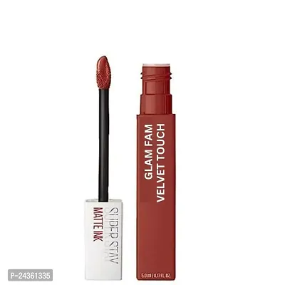 GLAMFAM Super Stay Liquid Matte Liquid Lip Colour, Long Lasting for 16 hrs, Smudge Proof, Non Transferable Matte Lipstick For Women 5 ML