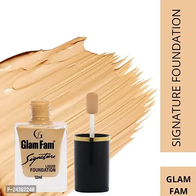 Glam fam Full coverage Signature Foundation Combo Long Lasting Natural Glow- 12ML (Natural 1  Natural 2)-thumb3