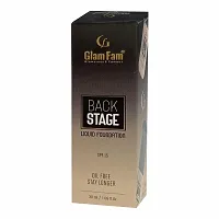 GLAM FAM Back Stage Oil Free Long Lasting Liquid Foundation (30ML)+Lightweight Full coverage Foundation Top 30ML (Pack Of Two)-thumb2