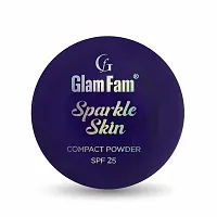 GLAM FAM Oil Free Longlasting Sparky Look Compact Powder Liquid Concealer Matte Color With Makeup Blender, Lightweight Full coverage Foundation Top 30ML face Makeup Kit-thumb3