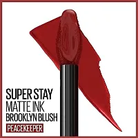 GLAM FAM Super Stay Liquid Matte Lipstick, Long Lasting, 16hr Wear, Superstay Matte Ink,5ml (Red 1)-thumb1