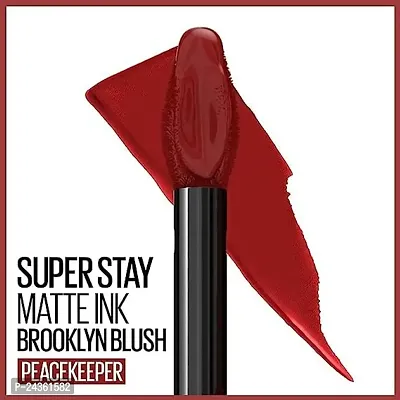 GLAM FAM Super Stay Liquid Matte Lipstick, Long Lasting, 16hr Wear, Superstay Matte Ink,5ml (Red 1)-thumb2