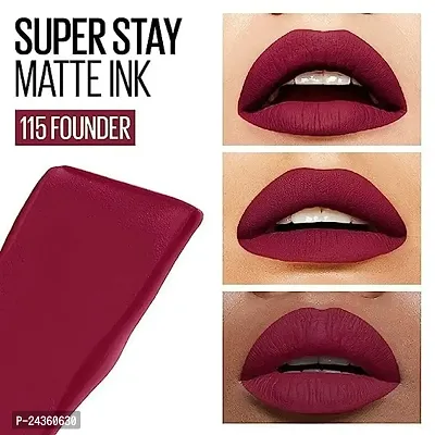 GLAMFAM Super Stay Matte Liquid Lip Colour, Long Lasting for 16 hrs Liquid Lipstick, Smudge Proof, Non Transferable Matte Lipstick For Women 5 ML-thumb3