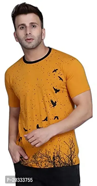 Elitz Men's Cotton Half Sleeve Printed T-Shirt