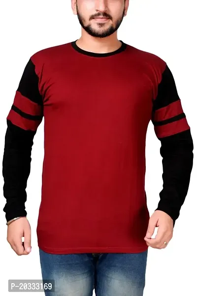 ELITZ Men's Cotton Full Sleeves T-Shirt (SK_01_P)-thumb0