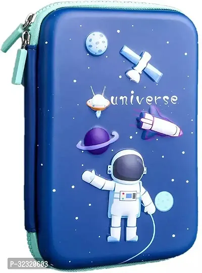 Pencil Pouch Space Art EVA Pencil Box (Set of 1, Dark Blue)-thumb4