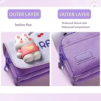 Cartoon Theme Pencil Case 3D EVA Pencil Case Pouch (Set of 1, Multicolor)-thumb1