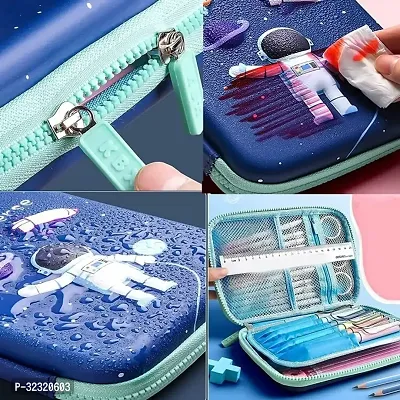 Pencil Pouch Space Art EVA Pencil Box (Set of 1, Dark Blue)-thumb2