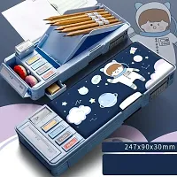 Space Boy Art Plastic Pencil Box (set of 1, Multicolor)-thumb1