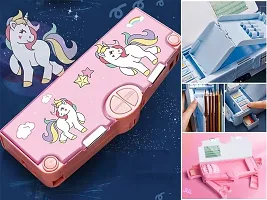 Unicorn Theme Button Operated Pencil Box-thumb1