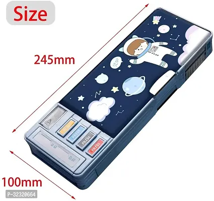 Cartoon Print Multi Compartment Compass Box-thumb0