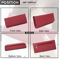 FASHIONABLE LATEST WOMEN/GIRL MAROON HAND CLUTCH-thumb1