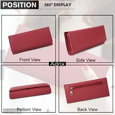 FASHIONABLE LATEST WOMEN/GIRL MAROON HAND CLUTCH-thumb2