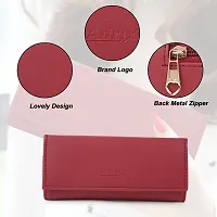 FASHIONABLE LATEST WOMEN/GIRL MAROON HAND CLUTCH-thumb2