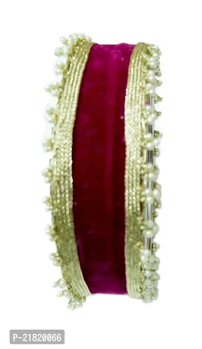 Loops n knots Karwa Chauth Handcrafted Red Puja/Pooja Decorative Channi/ Sieve for Karva Chauth/Temple Decoration-thumb2