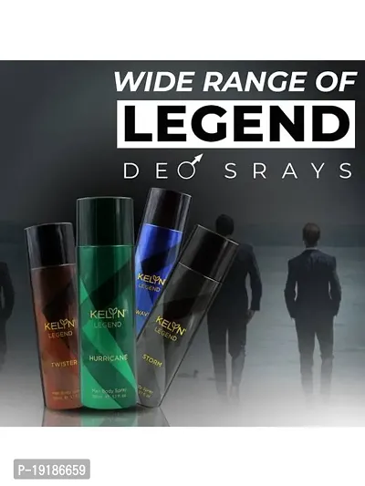 Kelyn Legend Hurricane Deodorant for Men Body Spray, 150 ml-thumb4