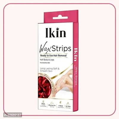 Ikin Wax Strip With Goodness Of Rose Extract For Sensitive Skin- 8 Strips