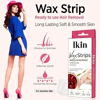 Ikin Wax Strip With Goodness Of Rose Extract For Sensitive Skin- 8 Strips-thumb4