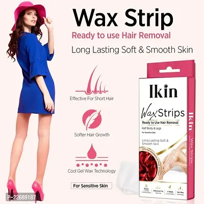 Ikin Wax Strip With Goodness Of Rose Extract For Sensitive Skin- 8 Strips-thumb5