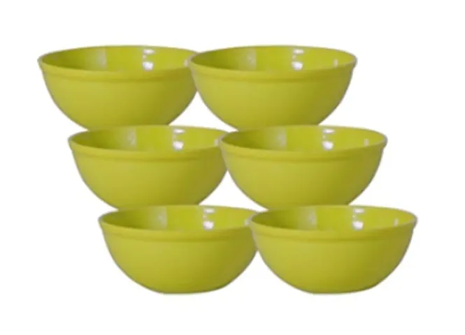 Plastic Round Shape Soup Bowls Set of 6