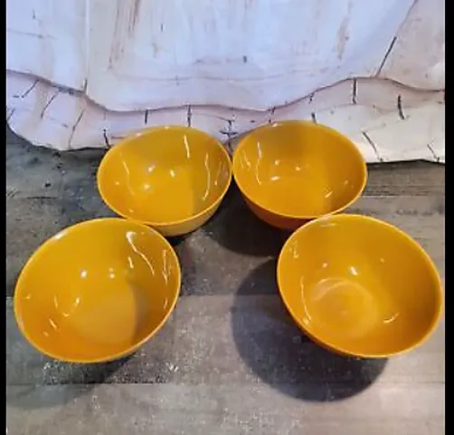 Plastic Round Shape Soup Bowls Set of 4