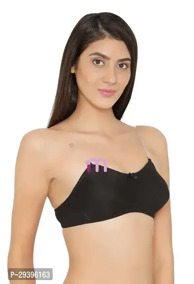 Classic Cotton Solid Bra for Women-thumb3
