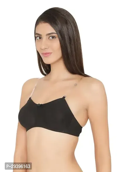 Classic Cotton Solid Bra for Women-thumb4