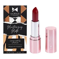 Moraze Moisturizing Matte Lipstick Revenge Is Red-thumb4