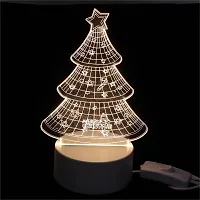 SHIELD PLUS Christmas Tree 3D LAMP Night LAMP/Study LAMP/Office LAMP (Pack of 1)-thumb1