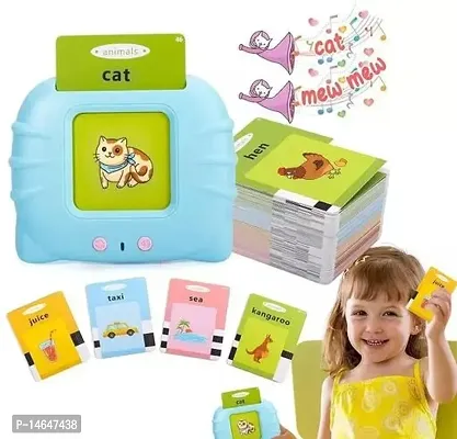 Talking English Words Flash Cards Preschool Electronic Reading Early Talking Flashcards Toy For Kids - 112 Pcs Card (Card Early Education Device)-thumb0