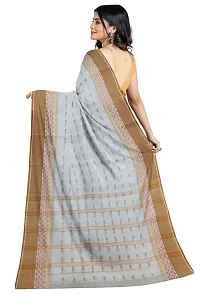 Tana poren Traditional Bengel Cotton Tant Saree (Whit5)-thumb3