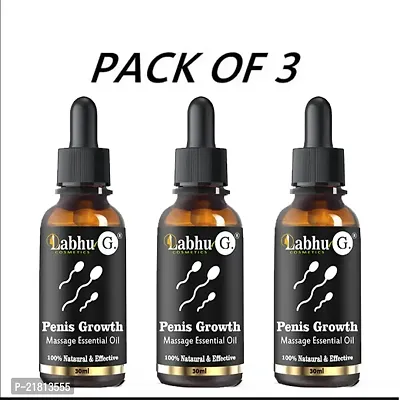 Labhu-G Naturals And Organic Penis Growth Oil Helps In Penis Enlargement ( Pack Of 3 ) 30ml