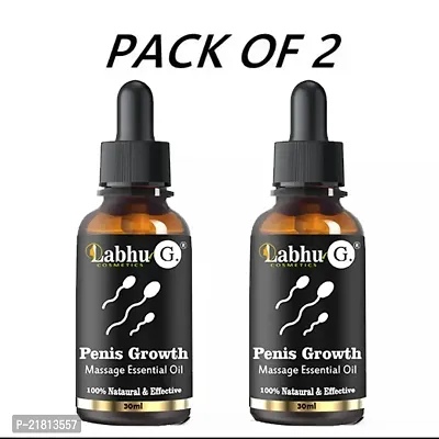 Labhu-G Naturals And Organic Penis Growth Oil Helps In Penis Enlargement ( Pack Of 2 ) 30ml-thumb0