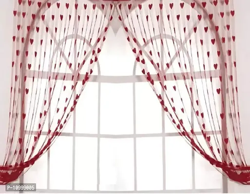 Panipat Textile Hub 213 cm (7 ft) Polyester Door Curtain Single Curtain (Brown)