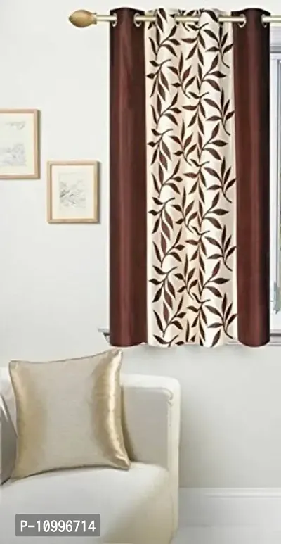 Panipat Textile Hub 1 Piece Polyester Curtain - 152 cm, Cream