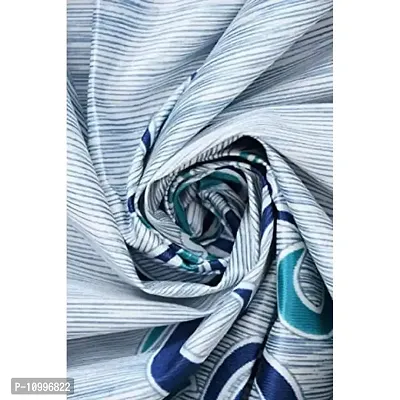 Panipat Textile Hub 153 cm (5 ft) Polyester Window Curtain Single Curtain (Printed, Blue)-thumb2
