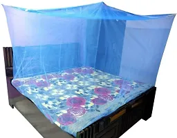 Yaanthivs Mosquito Nets for double bed / King Size Bed , Blue, 6.5 Ft X 6.5 Ft-thumb1