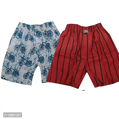 Classic Cotton Printed Shorts for Men, Pack of 2