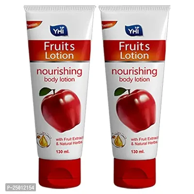 Yhi Fruit Lotion Nourishing Body Lotion With Fruit Extract And Natural Herbs 130 Ml Pack Of 2