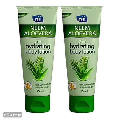 Yhi Neem Aloe vera Skin Hydrating Hand And Body Lotion 130 Ml Pack Of 2